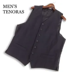 MEN'S TENORAS メンズティノラス 通年★ ジレ ベスト 日本製 Sz.L メンズ 紺のサムネイル