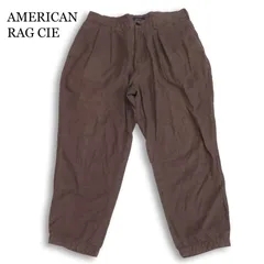 AMERICAN RAG CIE アメリカンラグ シー 春夏★ リネン タック ワイド トラウザー パンツ Sz.3 メンズのサムネイル