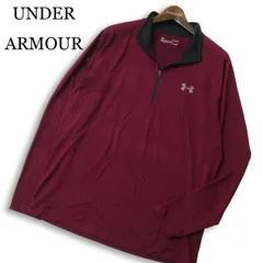 UNDER ARMOUR アンダーアーマー 春夏★ ロゴ 長袖 総柄 ハーフジップ シャツ Sz.LG メンズ ゴルフ