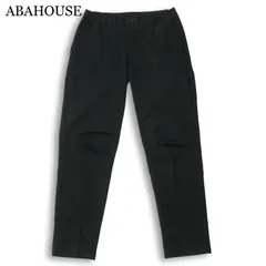ABAHOUSE アバハウス 春夏 接触冷感★ ハイブリット リラックス スラックス イージー パンツ Sz.50 メンズ 黒のサムネイル