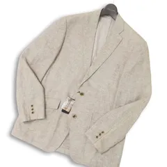 【新品 未使用】 BEST OF BEST ベストオブベスト 春夏★ 麻 リネン テーラード ジャケット ブレザー Sz.L メンズ