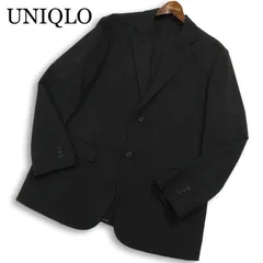 【美品 25SS】UNIQLO ユニクロ 通年★ 感動ジャケット テーラード ジャケット 大きいサイズ Sz.XL メンズ 黒