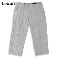 Epicure エピキュール ゴルフ 通年★ ストレッチ ストライプ パンツ スラックス 大きいサイズ 特大 Sz.3L メンズのサムネイル