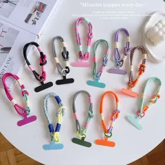 【国内発送】【ハンドストラップ】ストラップ スマホ おしゃれ 落下防止 パラコード ビタミンカラー 腕掛けストラップ