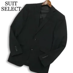 SUIT SELECT スーツセレクト 春夏★ 背抜き テーラード ジャケット Sz.Y4 メンズ 黒 ビジカジ