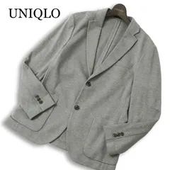 UNIQLO ユニクロ 通年★ ジャージー スリムフィット コンフォートジャケット ブレザー Sz.S メンズ 灰 グレー