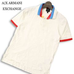 a948】ARMANI アルマーニエクスチェンジ 半袖 ポロシャツ XS 白 - メルカリ