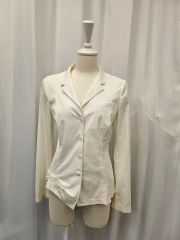 新品 試着のみ♡SATOKA 0サイズホワイト フレアシャツ ブラウス 長袖 