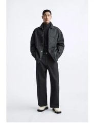 AARON LEVINE X ZARA コントラストレザーディテールジャケット - メルカリ