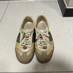 破格 GUCCI スニーカー ジャーマントレーナー シェリーライン - メルカリ