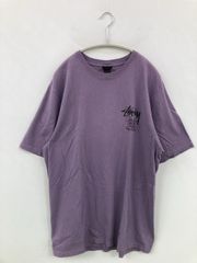 Stussy 紫 Tシャツ バックプリント - メルカリ