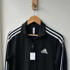 14273 - adidas ブラック トラックジャージ