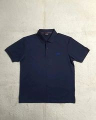PRADA ポロシャツ ネイビーオレンジ バイカラー swag archive - メルカリ