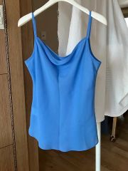 MM6 Maison Margiela ブルー サテン キャミソール - メルカリ