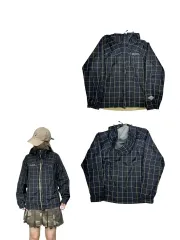 Columbia ブラック GOLD CHECK ウィンドブレーカー ジャケット S