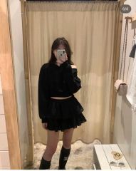 Kirakira frill culotte mini skirt - メルカリ