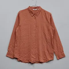 ユニクロ レディース 100 シャツ 春 秋 ブラウン 72480