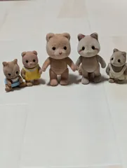 ⑤シルバニアファミリーまとめ売りクマファミリーアライグマファミリー