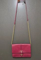 ROPE ボルドーカラー チェーンショルダー クラッチバッグ - メルカリ