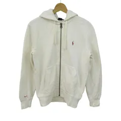 ポロバイラルフローレン フルジップパーカー 長袖 ポニーロゴ トップス レディース Sサイズ ホワイト Polo by Ralph Lauren 【中古】のサムネイル