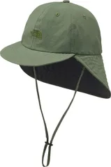 ザ・ノース・フェイス THE NORTH FACE アウトドア TNFビーフリーシールドキャップ キッズ BE FREE CAP ガールズ ボーイズ 帽子 UVカット 虫よけ加工 キャンプ 林間学校 公園遊び 通気性  NNJ02527 DG ダックグリーン