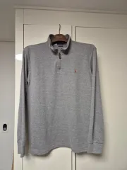 POLO ポロ エステート RIB ロングスリーブ ハーフジップアップ XL