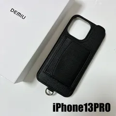 DEMIU ブラック レザー iPhoneケース　iPhone13 POCHE iPhone13mini