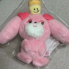 動グルーミーぬいぐるみ(ありがとうサンタさん) ピンク タグ付き 制動