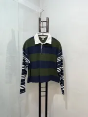 H&M エイチ・アンド・エム ボーダー柄カラーTシャツ クロップドTシャツ ストライプ 3108