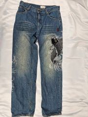 激レア 90s JNCO JEANS FLAME BUDDHA W33 L30 - メルカリ