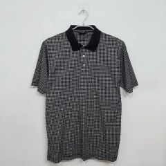 St ANDREWS ポロシャツ 総柄 ブラック ホワイト L - メルカリ