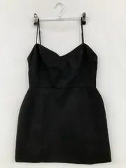 ZARA ザラ キャミソール USA L ブラック 無地 カップなし