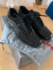 美品 PRADA メンズスニーカー 4E 1835 9 レザー&ナイロン - メルカリ