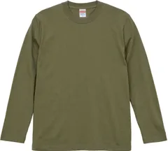 ユナイテッドアスレ UnitedAthle 5.6オンス ロングスリーブTシャツ アダルト  Tシャツ ティーシャツ 長袖 長そで   501001C 739 ライトオリーブ