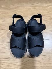 ✦美品✦eftyus✦ 厚底 ハイソール ベルクロストラップ サンダル 