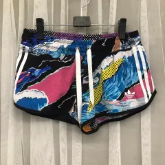 アディダス 水遊び 3本線 ショートパンツ ハーフパンツ (Mサイズ)