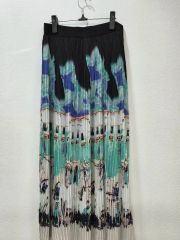 イズスカラー 562221：蝶×ピアノ コラージュ柄プリーツスカート - メルカリ