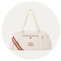 韓国 スタバ ラコステ LACOSTE コラボ バッグ アイボリー - メルカリ