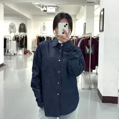 ENGINEERED GARMENTS エンジニアードガーメンツ ダークブルー コットン シャツのサムネイル