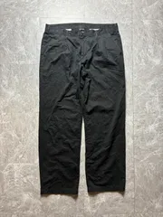 GEORGE ツータック バギー ワイドパンツ 黒 W36 L32 US古着 ルーズ ビッグシルエット