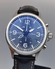 中古 保証書付き ジン SINN インストゥルメント 756 UTC ディアパル 756.DIAPAL クロノグラフ デイト SS メンズ 自動巻き 腕時計のサムネイル