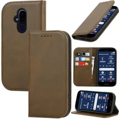 【新品】 対応 F-52B ケース 手帳型 スマホケース らくらくスマートフォン f-52b ラクラクスマホ ラクラクスマートフォン F-52B カバー 手帳型 カードスロット、キックスタンド レザー(ダークグリーン) 0