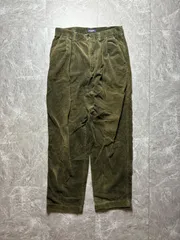 DOCKERS KHAKI ツータック 太コーデュロイ バギー ワイドパンツ カーキ US古着 ルーズ ビッグシルエットのサムネイル