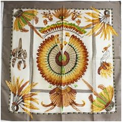 未使用HERMES エルメスカレ90 ガヴァルニー圏谷の押し花 - メルカリ
