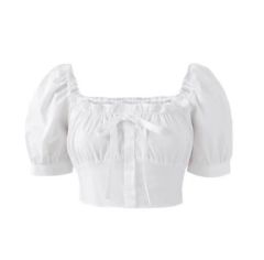 PELLICULE ペリキュール cropped puff blouse - メルカリ