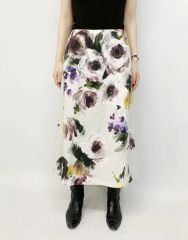AMERI SMOKE FLOWER SHEER TIGHT SKIRT - メルカリ