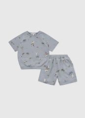新品未開封 DOG柄Tシャツ＆ハーフパンツセット スコティッシュテリア
