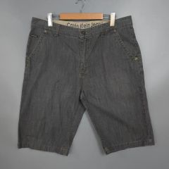 希少 レア 00s Ezekiel ごま塩 ブラックシャンブレー ショートパンツ