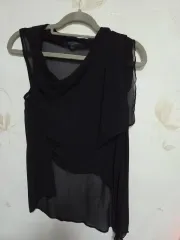ALLSAINTS オールセインツ ブラック シフォン レイヤード ノースリーブのサムネイル