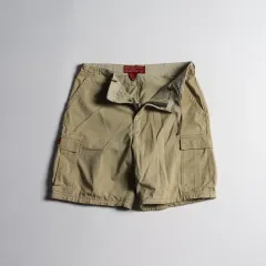 アバクロンビー バミューダ ベージュ カーゴ ハーフパンツ